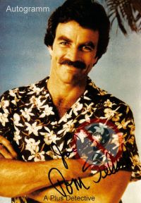 Autogrammkarte von Tom Selleck