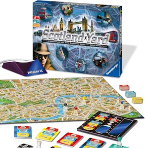 Ravensburger Gesellschaftsspiel 26601 - Scotland Yard - Familienspiel, Brettspiel für Kinder und Erwachsene, Spiel des Jahres, für 2-6 Spieler, Spiel ab 8 Jahre - Jetzt bei Amazon kaufen*