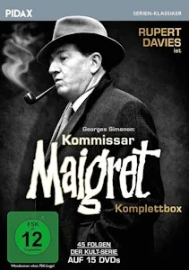 Kommissar Maigret - Komplettbox / 45 Folgen der legendären Kult-Serie mit Rupert Davies nach den Romanen von Georges Simenon (Pidax Serien-Klassiker) [15 DVDs]