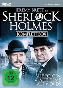 Sherlock Holmes (mit Jeremy Brett) - Komplettbox / Alle Folgen und alle Filme der beliebten Adaption mit Jeremy Bret (Pidax Serien-Klassiker) [12 DVDs] 